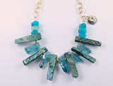 The Blue Waves Statement Necklace