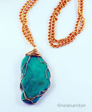 Wired Turquoise Necklace