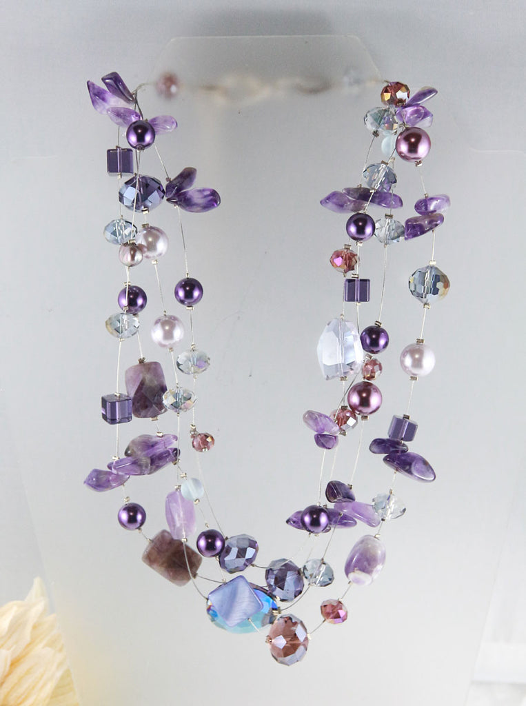 The Amethyst Cluster Necklace
