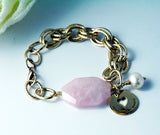 Rose Quartz Chain Bracelet