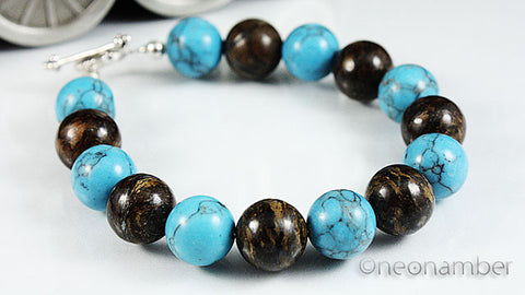 Turquoise and Tiger's Eye Bracelet